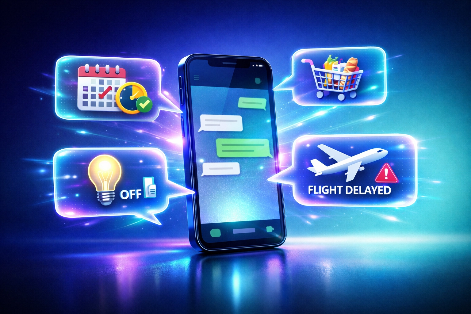 Clawdbot proactive notifications on WhatsApp managing calendar, shopping, smart home, and travel tasks automatically