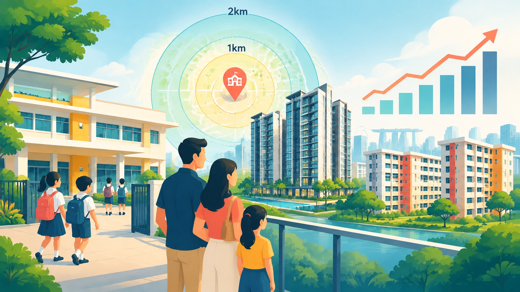 Singapore primary school registration changes and property price impact