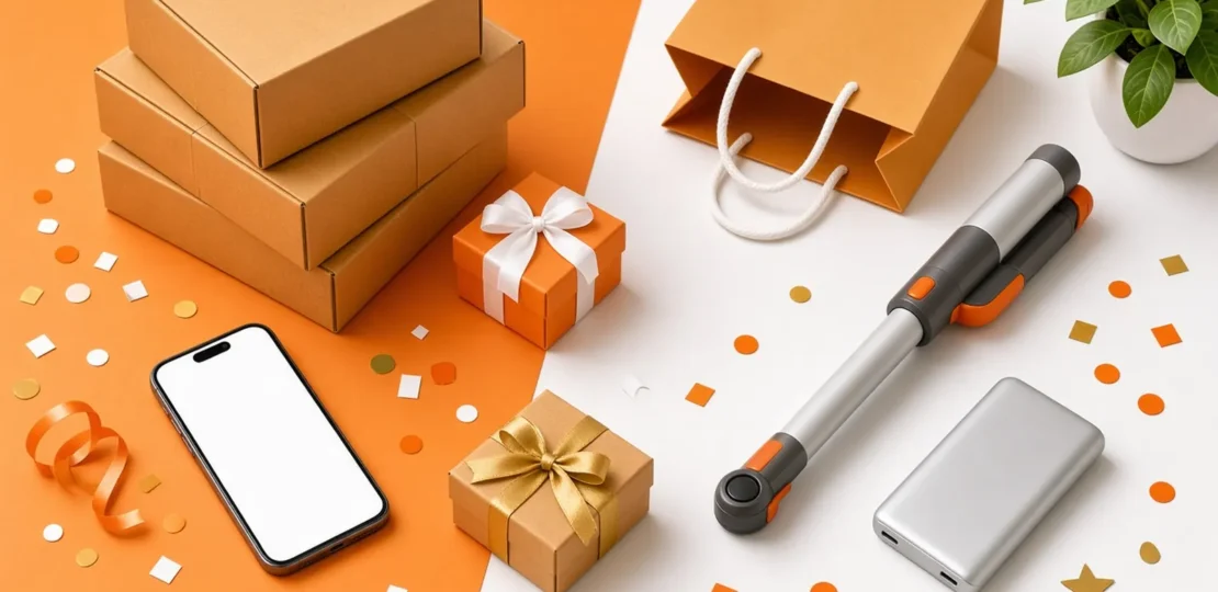 Parcels, gift boxes, a phone and home gadgets for the Shopee 11.11 sale in Singapore